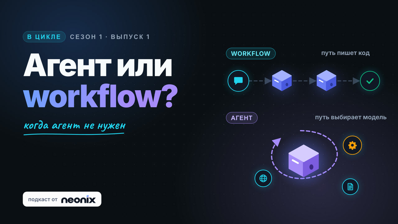 В цикле — Агент или workflow. Сезон 1, выпуск 1